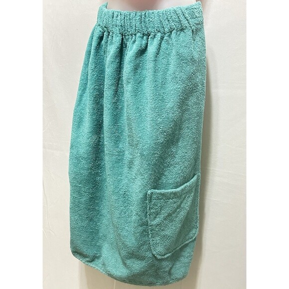 Melsimo by TowelSelections Small 100% Cotton Green Wrap Towel Shower Beach Pool - Picture 9 of 11